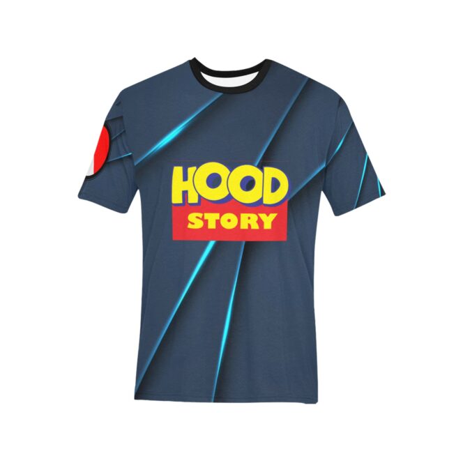 Hood Story Tee Men's All Over Print T-shirt - Image 3